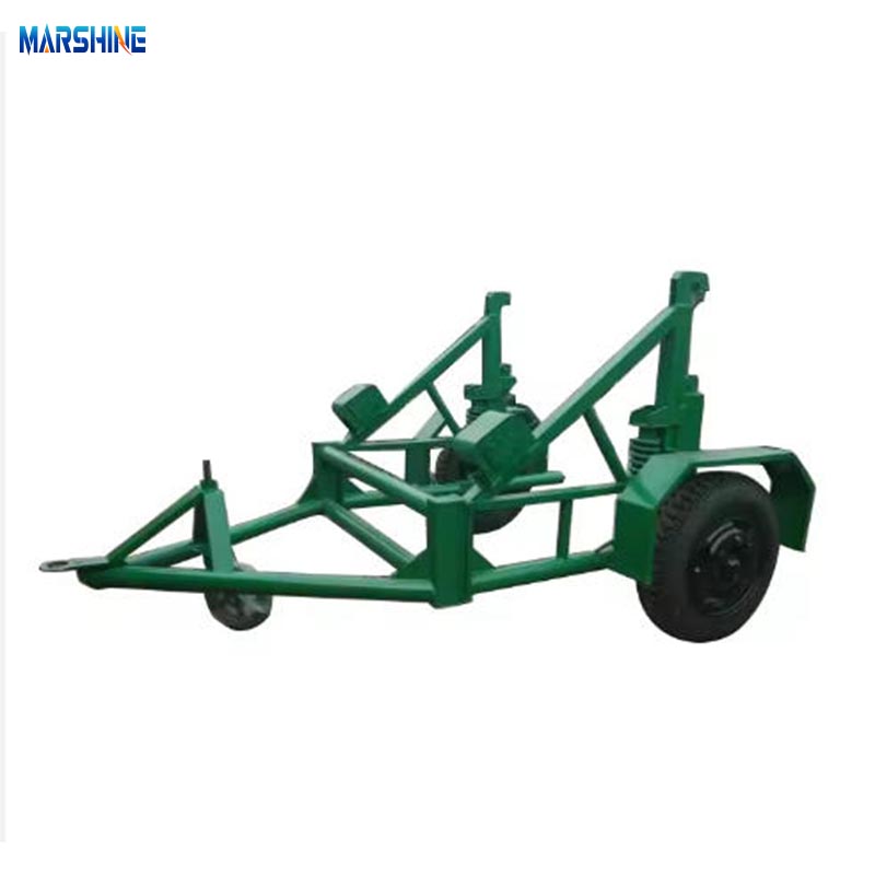 Quais etapas estão envolvidas no carregamento de tambores de cabos em um trailer