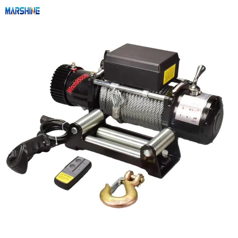 9500 libras elétricas de 12V/24V puxando guincho de cabo