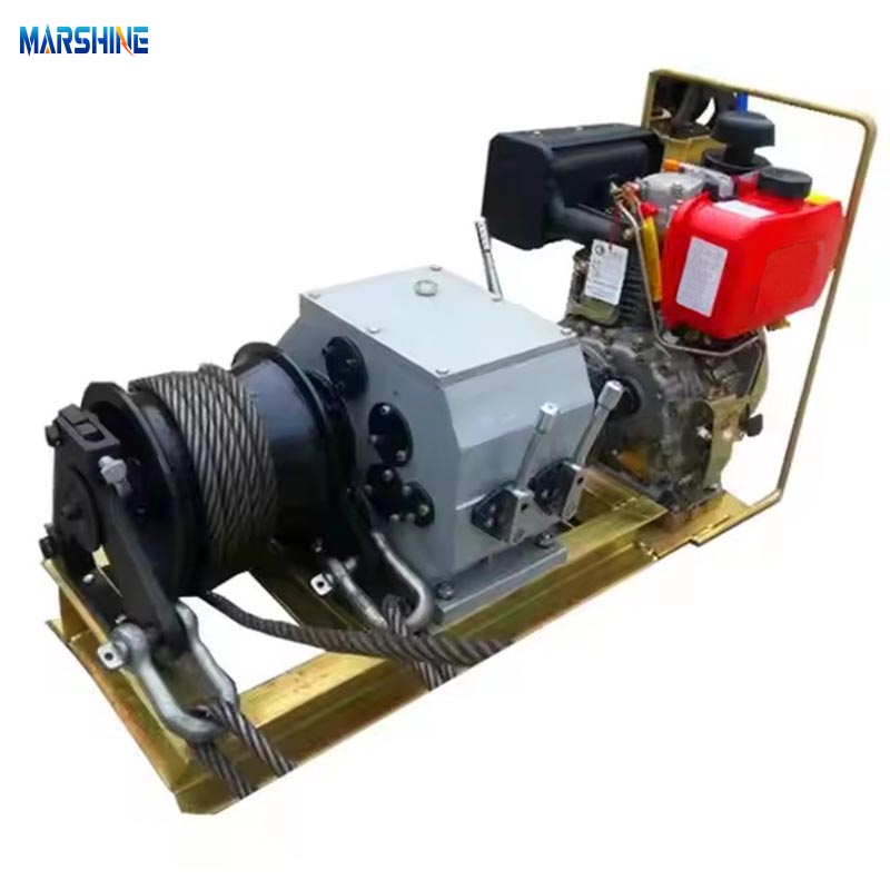 Belt Diesel Diesel Core Reting Cable Pulling Winch Machine