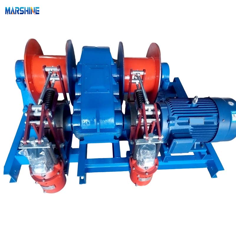 Double Speed Speed Hovery Powered Cable Pulling Winch Machine