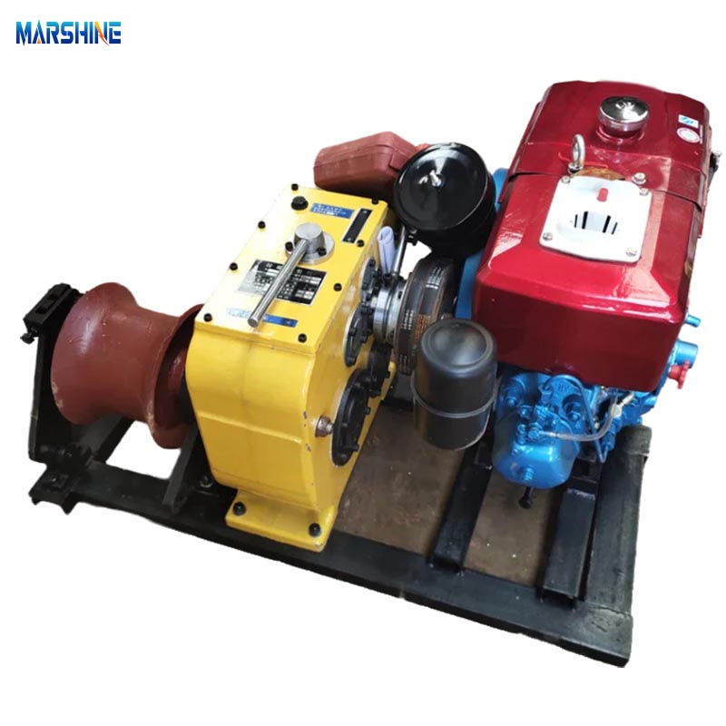 Máquina de guincho de puxamento de cabo a diesel 3T/5T de serviço leve 3T/5T