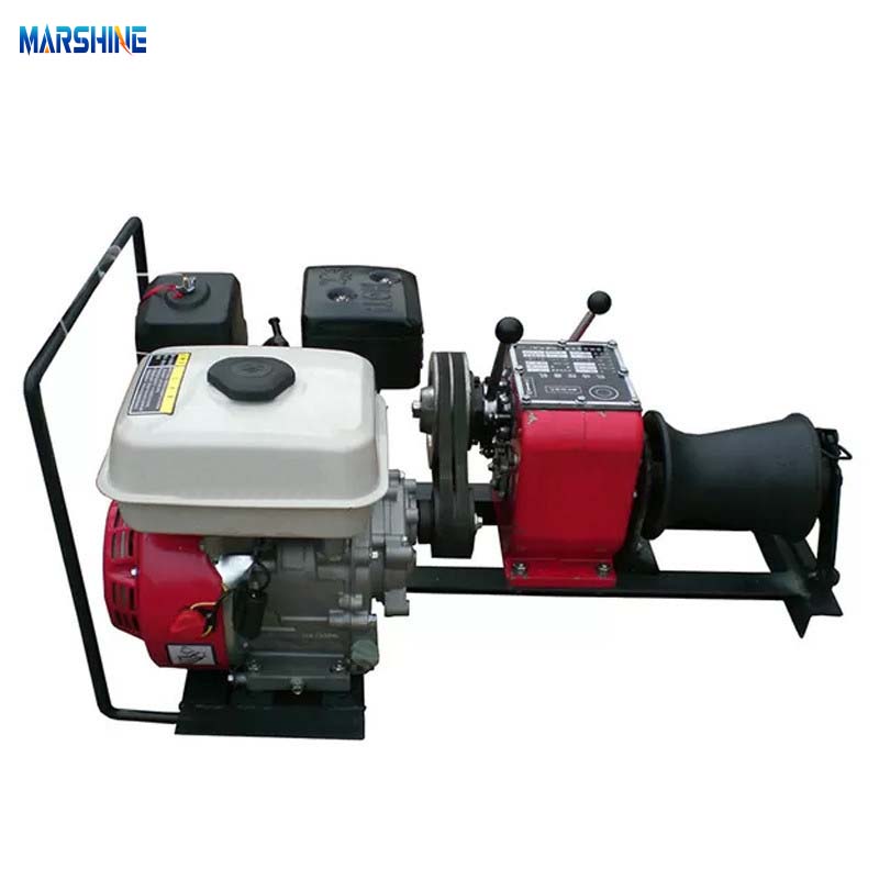 Máquina de guincho de puxão de cabo a gasolina poderosa