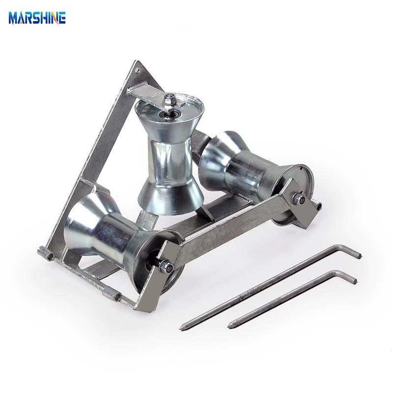 Fio de canto de quadro triangular que coloca o cabo da polia ST158 que amarra a roda